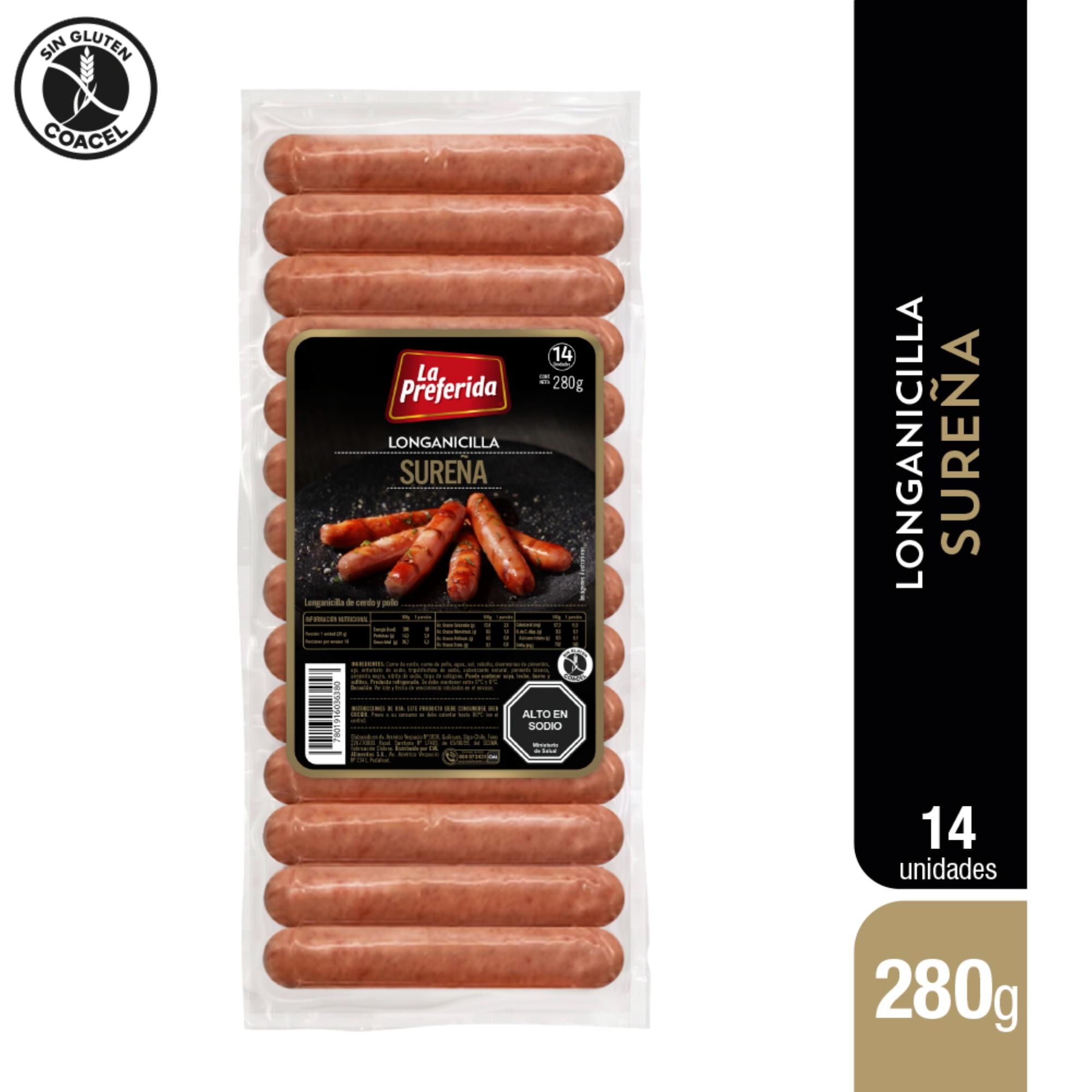 Longanicilla Sureña 14 Un 280 g La Preferida