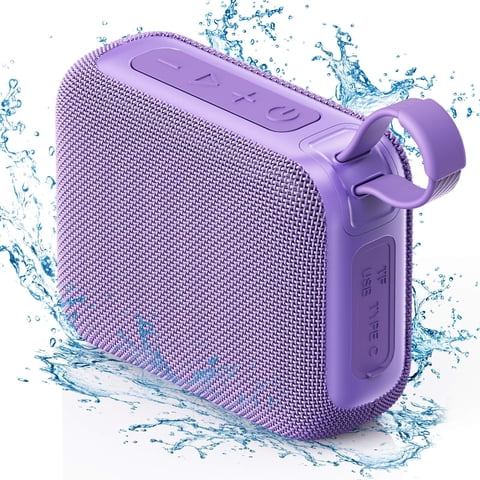 Parlante Bluetooth Jyx, Parlante Bluetooth Para Exteriores Resistente Al Agua Ipx5 Con Graves Estéreo, Parlante Portátil Con Subwoofer De 10W, L3-Purple