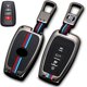 thumbnail image 1 of Lisuee para Toyota Funda para llavero con llavero Carcasa de metal premium y silicona suave Estuche para llave de protección completa para 2018-2022 Camry RAV4 Highlander Avalon C-HR Prius Corolla Acc, 1 of 7
