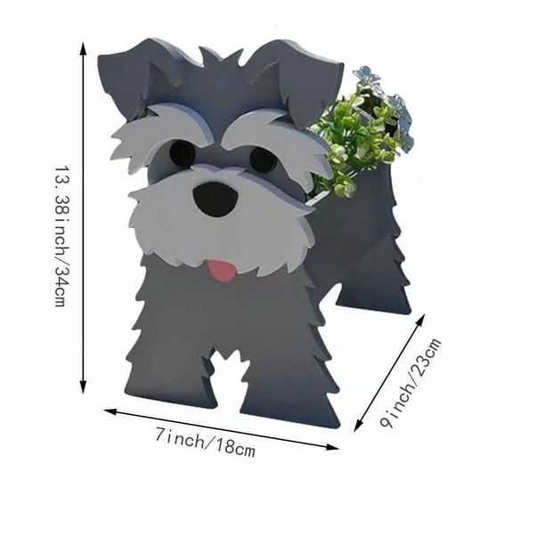 1pc Dog Shaped Flower Pot Cute Pet Dog Planter Box, Animal Shaped Cartoon Plant Pot PVC Material Plant Container Holder, Creative Garden Decorative Flower Pots