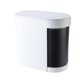 thumbnail image 3 of Papelera Doble Cocina 15L Con Tapa Clasificada Doble Compartimento Blanco, 3 of 5