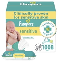 Toallitas Para Bebés Pampers Sensitive A Base De Agua 1008