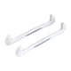 thumbnail image 5 of Cubiertas de cuchillas para patines de hielo, cubiertas de barril, protectores de patines universales ajustables duraderos para entrenamiento deportiv , Blanco, 5 of 5