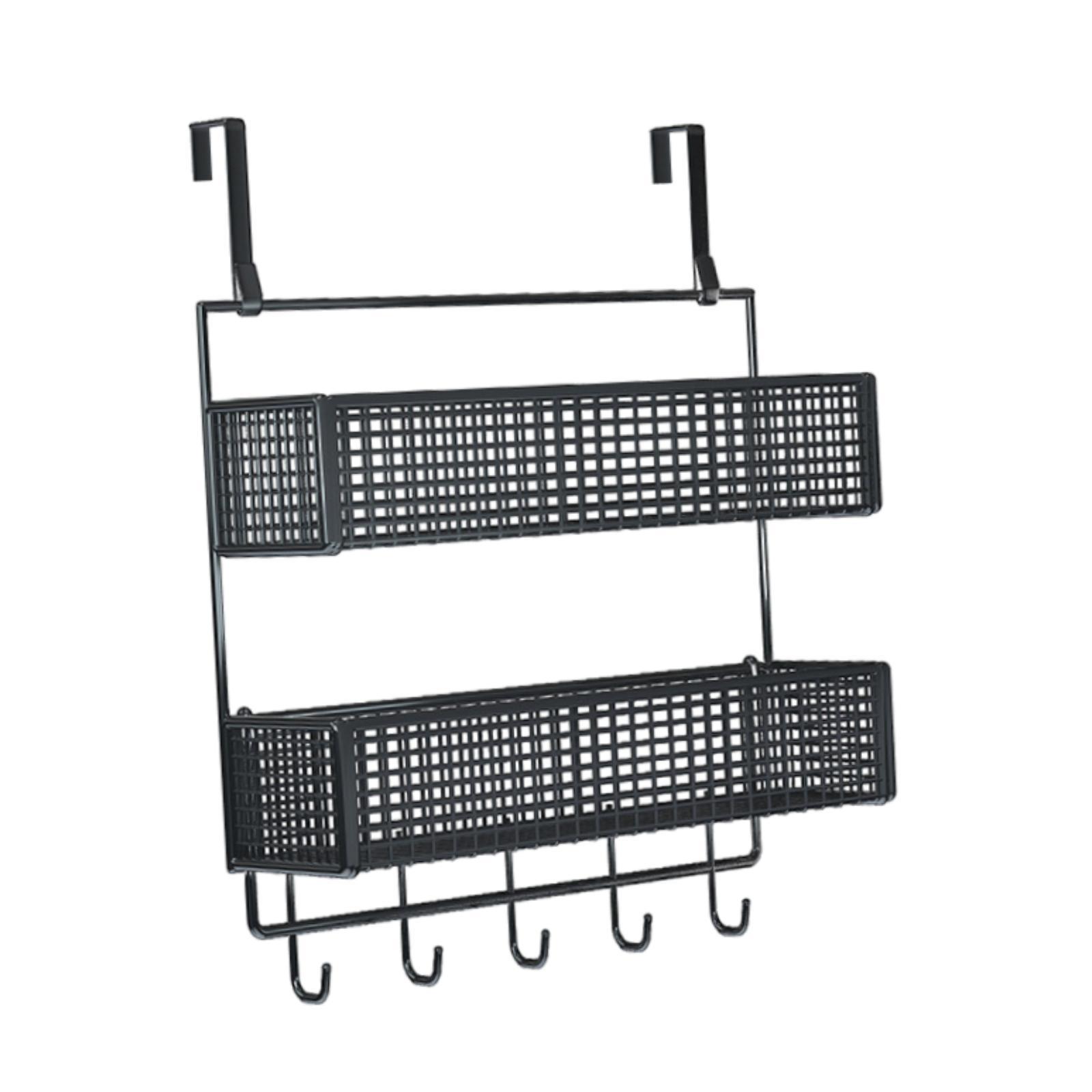 Bothyi - Colgador Para Puerta, Ganchos Para Puerta, Toallero Para Cocina, Sombreros, Dormitorio, S, Negro