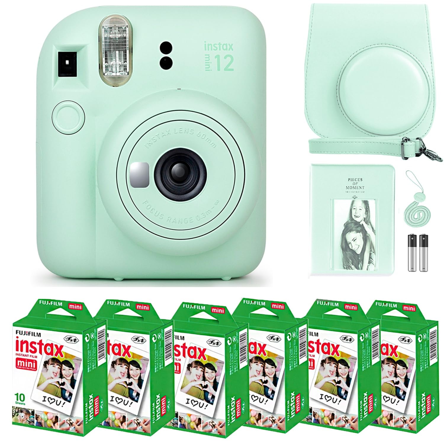 Cámara Fujifilm Instax Mini 12 Con Película De 60 Hojas Y Acceso.