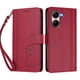 thumbnail image 3 of Funda Cartera Trébol para Xiaomi Poco X7 Pro con Ranuras Tarjetas y Carga Inalámbrica Rojo, 3 of 6