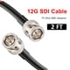 thumbnail image 2 of Cable SDI XRDS-RF 12G 75ohm RG6 BNC 60 cm para cámara de vídeo, 2 of 9