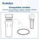 thumbnail image 5 of Empaque O-ring para carcasa de filtro de agua, paquete de 3, para GE Koatukys, 5 of 8