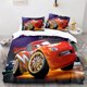 thumbnail image 1 of Duvet Cover Pillow Cover 2/3pcs, Cars Cartoon Bedding Set, Lightning Kids Boy Room Bedroom Quilt Cover Gift Bed Sheets, 1 of 5
