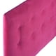 thumbnail image 3 of Respaldo Cama Botone 2 Plaza Felpa Fucsia, 3 of 4