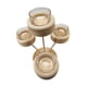 thumbnail image 2 of Candelabro Votivo Vela Stand Escritorio De Madera De Vidrio De Madera Copa De Candelabros, 2 of 5