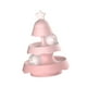 thumbnail image 4 of Rodillo De Juguete Para Gatos, Juguetes Divertidos De Pista, Juego De Ejercicio, Ejercicio De Entrenamiento, Rompecabezas, Juguetes De 3 Capas, Color Rosa, 4 of 5
