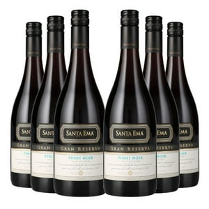 Santa Ema - 6 Vinos Gran Reserva Pinot Noir, 750 Ml, 13%