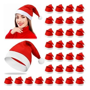 Genérica - Pack 20 Gorro Viejo Pascuero Gorro Navidenos Gorro Pascuero Rojo