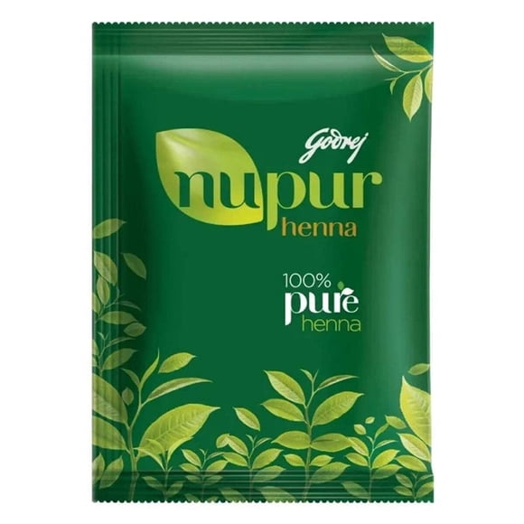 Henna Natural Godrej Nupur 100 para Cabello 9 Hierbas