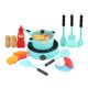 thumbnail image 2 of 24 Piezas De Comida Juguetes De Plástico Para Niños Pequeños Juego De Simulación Cocina Azul, 2 of 5