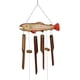 thumbnail image 1 of Campanilla de viento con forma de pez cohasset hecha a mano, madera, trucha de bambú, 1 of 2