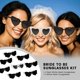 thumbnail image 2 of Gafas de sol FSLLZCJY forma corazón con perla para novia – pack de 8, 2 of 7