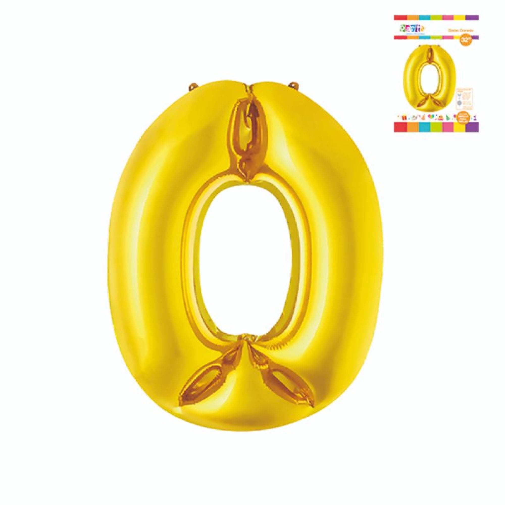 Globo Papel Metal Dorado N0 Party Express