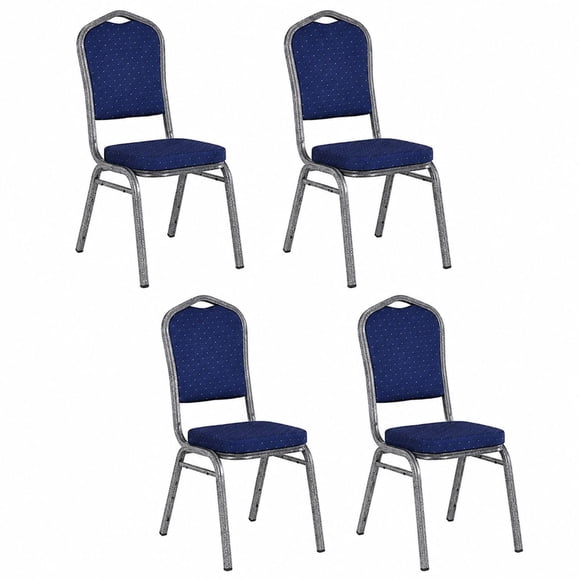 Pack 4 Silla Tapizada Eventos Fiestas Conferencias Comedor - Azul Marino