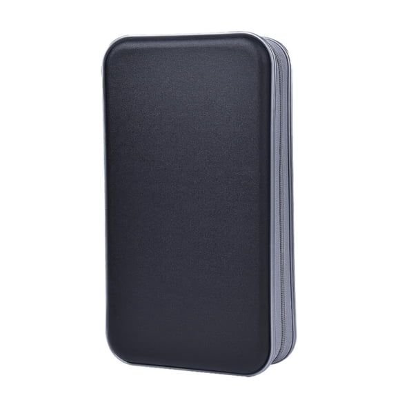 Estuche para CD alavisxf xx Capacidad 96 Portátil con Cierre de Cremallera Negro
