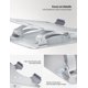 thumbnail image 5 of Soporte para portátil Nulaxy, totalmente ajustable, doble plegable, plateado, 5 of 6