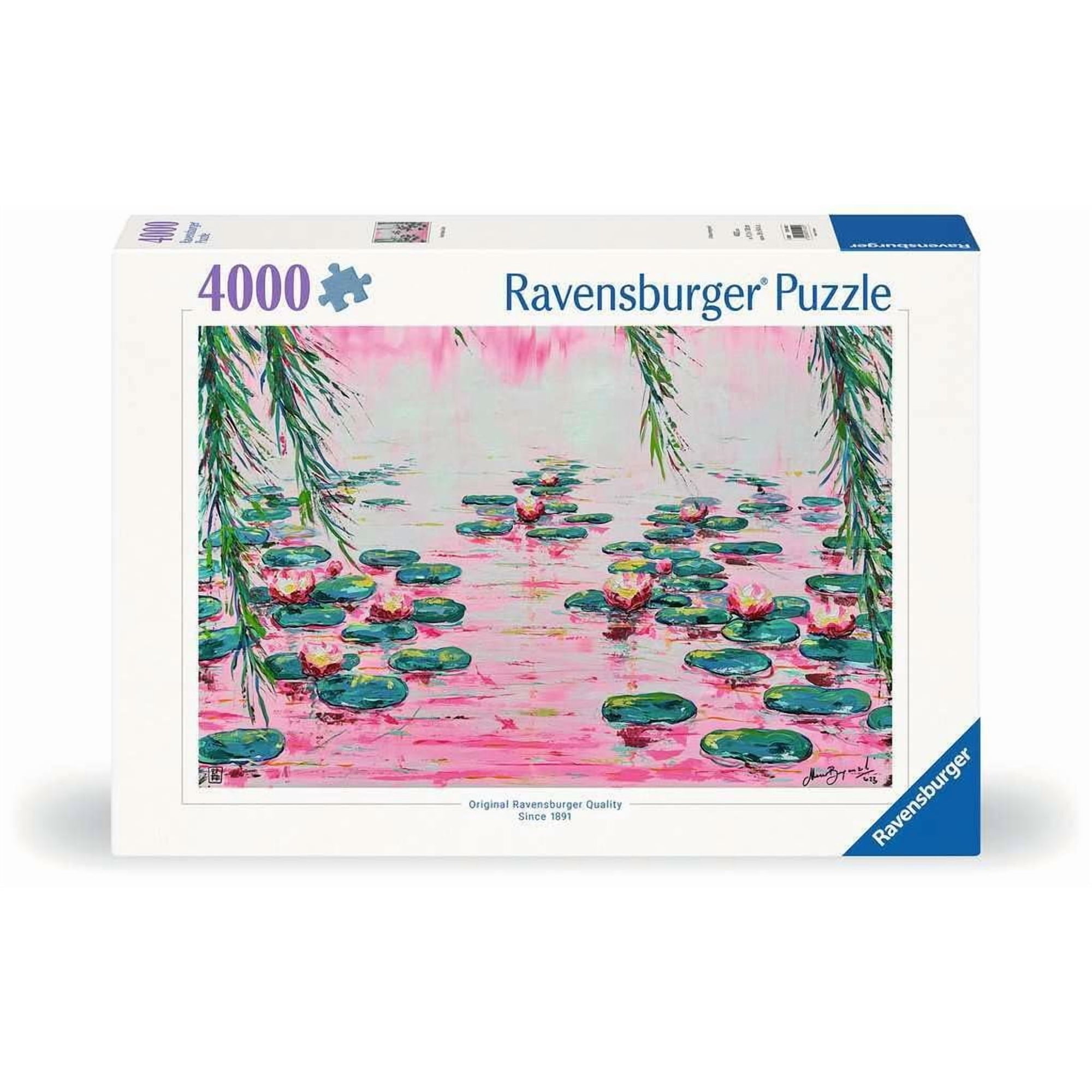 Rompecabezas Ravensburger Con Nenúfares Rosas, 4000 Piezas