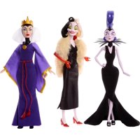 Muñecas De Moda Mattel, Villanos De Disney, Evil Queen, Cruella De Vil E Yzma