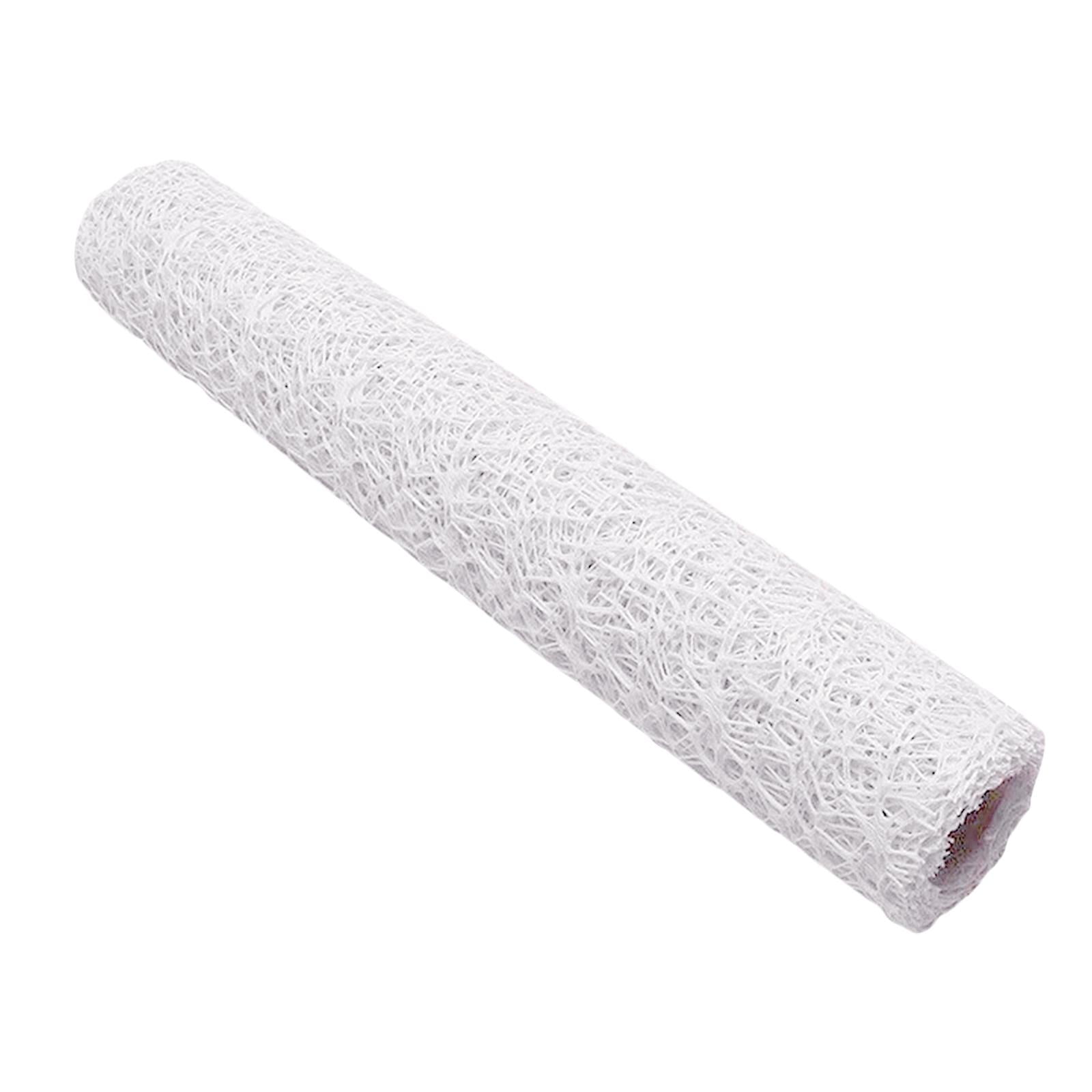 Bothyi - Camino De Mesa De Malla De Red Jacquard Para Regalos De Fiesta, Suministros De Floristería, Celebraciones, Color Blanco