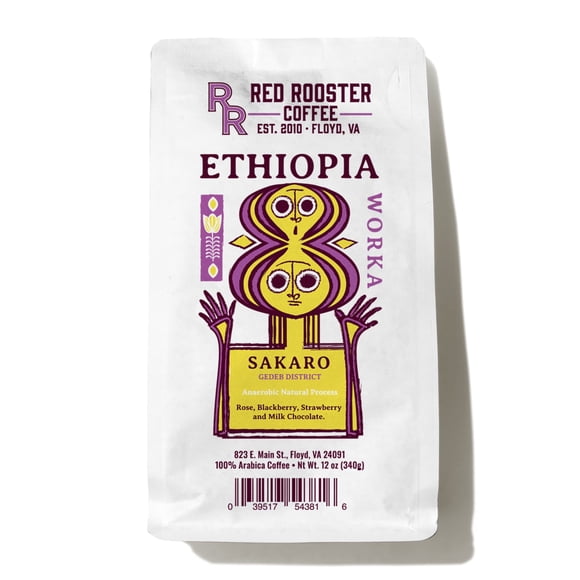 Café Red Rooster Etiopía Worka Sakaro Tostado Claro 340 G