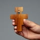 thumbnail image 5 of Crucifijo de madera para pared, intercesión, San Damián, 12,7 cm, 5 of 5
