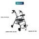 thumbnail image 2 of Andador Burrito Ortopédico Asiento y Rueda Delantera Gris, 2 of 11