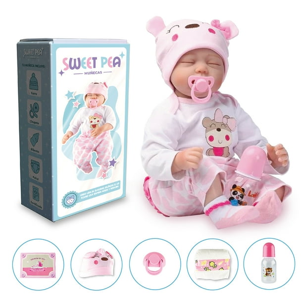 Bebe Reborn Silicona Bebe Que Abre Y Cierra Los Ojos Muñeca Abre