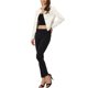 thumbnail image 2 of INSPIRE CHIC Chaqueta Vaquera Recortada de Manga Larga sin Cuello con Botones para Mujer, Regreso a Clases, Blanca Talla S, 2 of 6