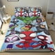 thumbnail image 1 of Spidey y sus Increíbles Amigos Conjunto de sábanas temático, trío de piezas, cómodo y amigable con la piel, diseño único, regalo de decoración para el hogar para familiares, amigos y fans,135cm *200cm, 1 of 6