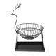 thumbnail image 2 of Cesta De Frutas De Metal, Cuenco, Decoración De Cocina, Bandeja De Soporte De Almacenamiento, Negro, Grande, 2 of 5