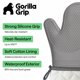 thumbnail image 2 of Guante de silicona para horno Gorilla Grip 32 × 21 cm Gris 550 °F, 2 of 9