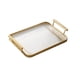 thumbnail image 1 of Organizador De Baño De Bandeja Decorativa Con Asas Para Baño De Mesa De Hotel Dorado, 1 of 3