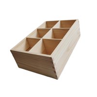 Bothyi - Portalápices De Madera Organizador Duradero Multiusos De 6 Compartimentos Para Marcador