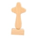 thumbnail image 3 of Estatua De Cruz De Oración, Figura De Madera Para Centros De Mesa, Sala De Estar, Pasillo, Madera, 3 of 3