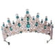 thumbnail image 2 of Tiara De Cumpleaños, Accesorios Para El Cabello, Joyería Para El Cabello, Corona Nupcial Para Niñas, Verde, 2 of 5