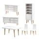 thumbnail image 4 of 6 Piezas Casa De Muñecas Mesa Carbinet Silla Modelo Dormitorio Paisaje Suministros, 4 of 5