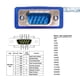 thumbnail image 4 of Cable adaptador de puerto serie USB 2.0 a RS232 DB9 de 3 m DTECH, 4 of 6