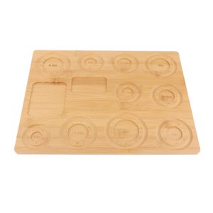 Magideal - Tablero De Cuentas De Madera De Bambú Para Fabricación De Pulseras, Bandeja De Cuentas Para Fabricación De Joyas, Tablero De Cuentas De Madera Para