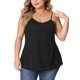 thumbnail image 1 of Agnes Orinda Women's Plus Cami Encaje Correa Ajustable Elegante Sin Mangas Camisola 3X Negro Oscuro, 1 of 6