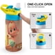 thumbnail image 4 of Loo Loo Kids Botella de Agua con Tapa Pop Top de Un Toque, Acero Inoxidable, a Prueba de Fugas, para Deportes, Botella Infantil azul 12 oz, 4 of 6