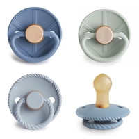 Chupete Frigg Skyline Serenity, Paquete De 4 Unidades, Caucho Natural Sin Bpa