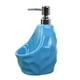 thumbnail image 1 of Dispensador De Jabón Vacío De Cerámica Con Compartimento De Almacenamiento Para Loción Azul, 1 of 3