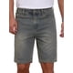 thumbnail image 1 of INSPIRE CHIC Pantalones Cortos de Mezclilla Texturizados para Hombre de Regreso a Clases por Encima de la Rodilla con Cremallera Casual Jean Corto 32 Azul Retro, 1 of 4