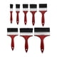 thumbnail image 2 of Pinceles para pintar con mango rojo, herramientas prácticas profesionales de limpieza, multifuncionales para imprimación de pintura al óleo artística, 2 of 5